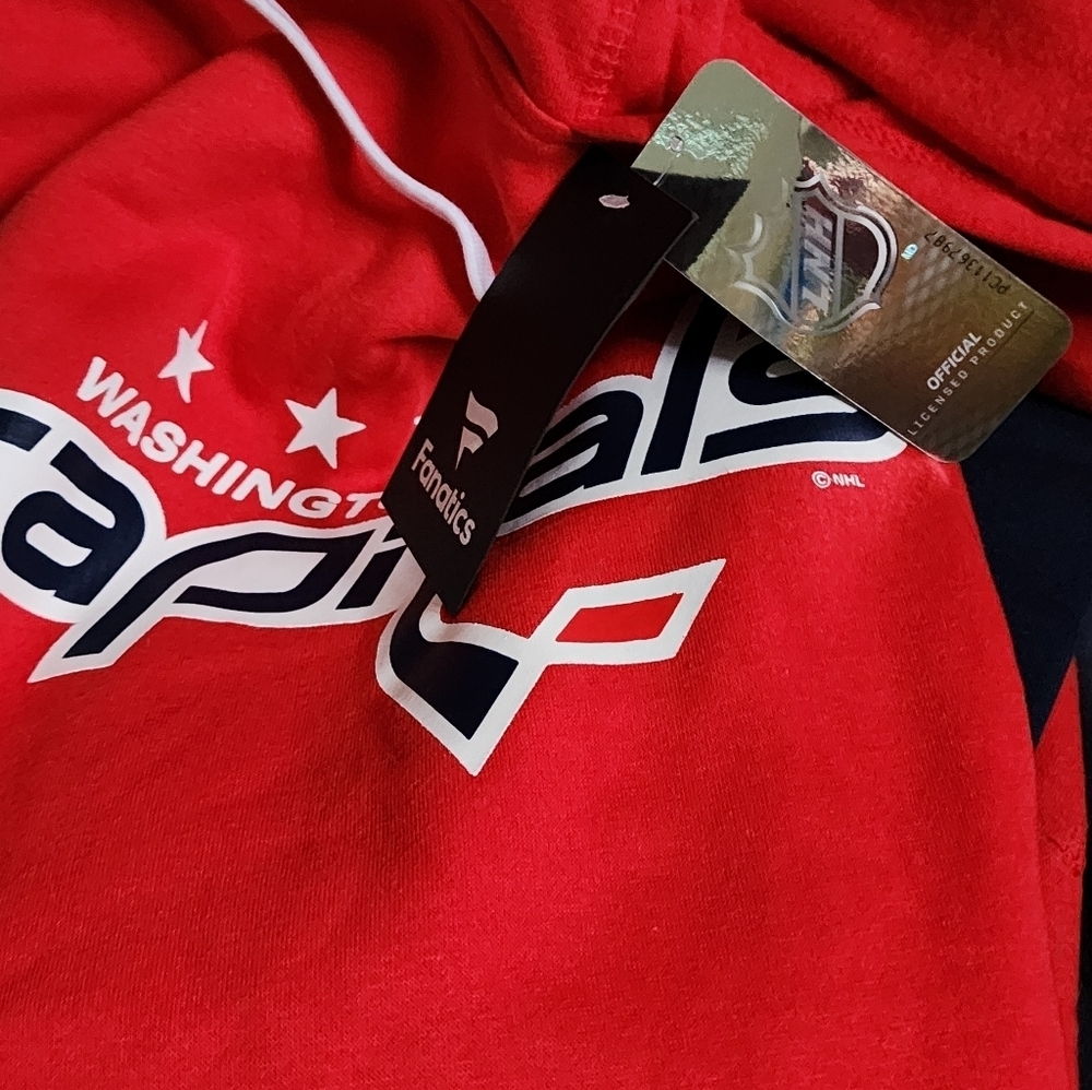 Fanatics NHL Washington Capitals  Hoodie Pullover Men's Large NWT - Picture 5 of 8